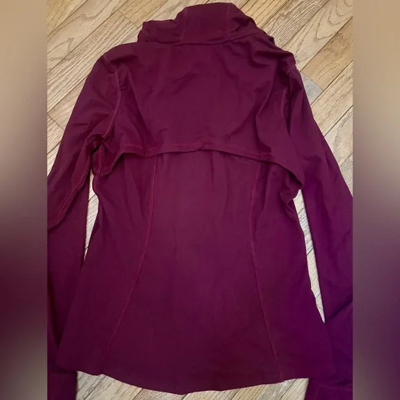 Rae Mode Women's Burgundy Hooded Jacket L Large - Picture 4 of 4